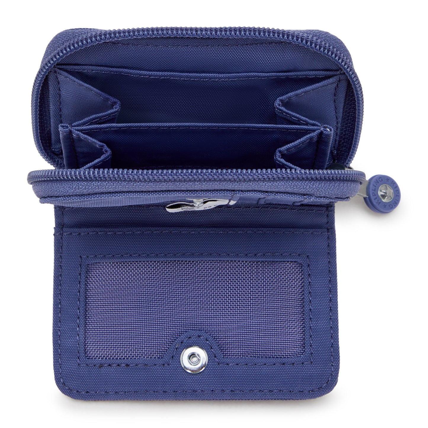 Kipling TOPS Wallet Ocean Blue Small - open interior view