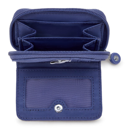 Kipling TOPS Wallet Ocean Blue Small - open interior view
