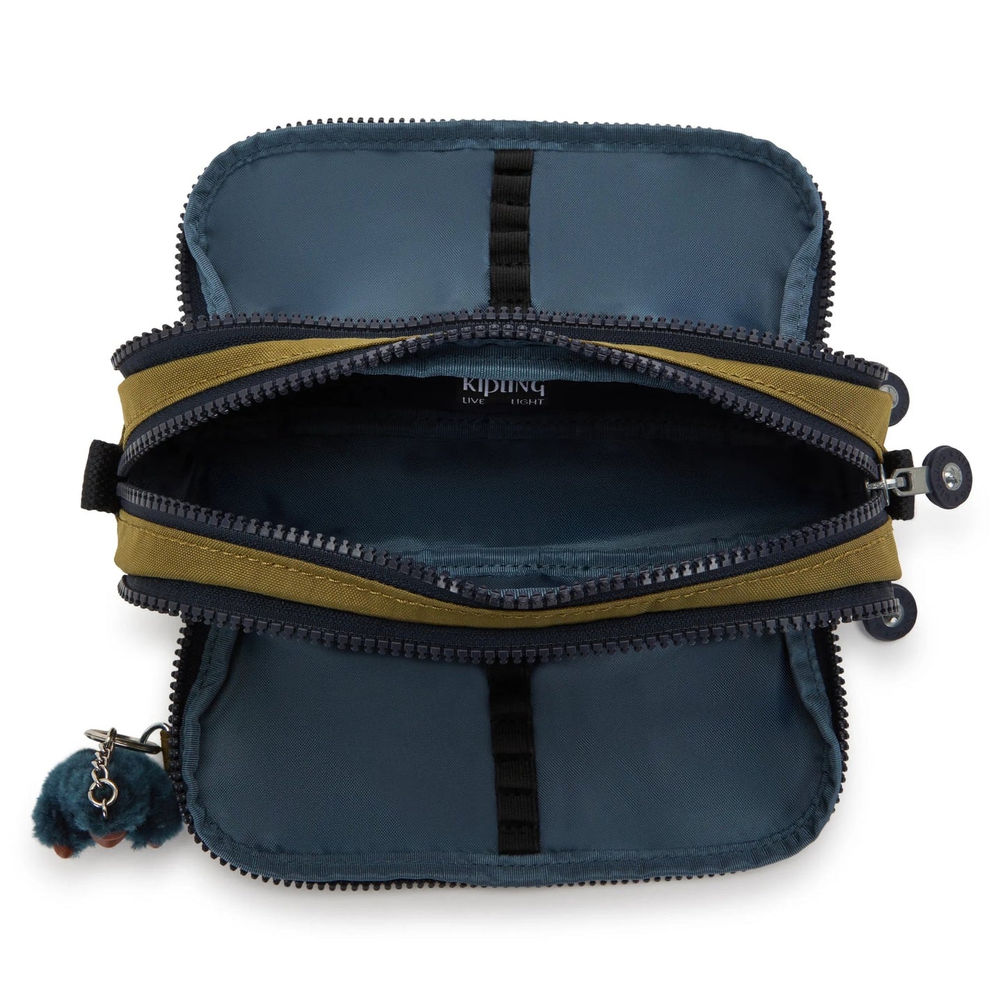 Kipling Gitroy Pencil Case Treasure Green Large - detail view