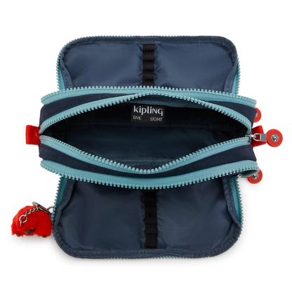 Kipling GITROY Pencil Case Cosmo Blue Large - detail view