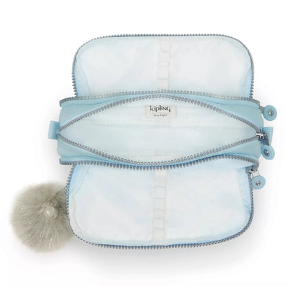 Kipling Gitroy Pencil Case Bridal Blue Large - detail view