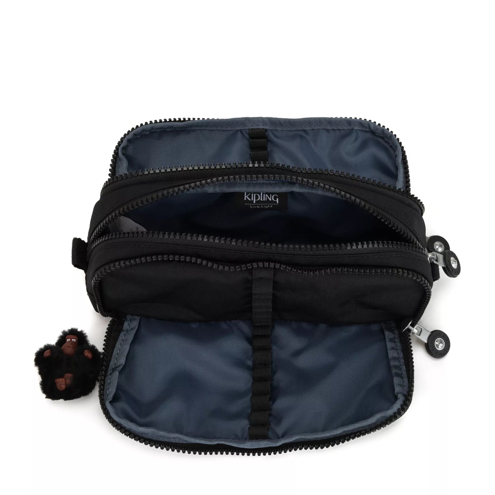 Kipling Gitroy Pencil Case True Black Large - detail view