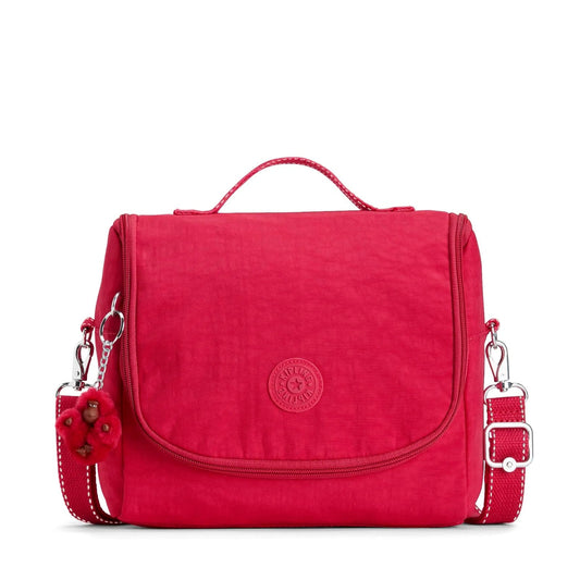 Kipling New Kichirou Insulated Lunch Bag True Pink - front view