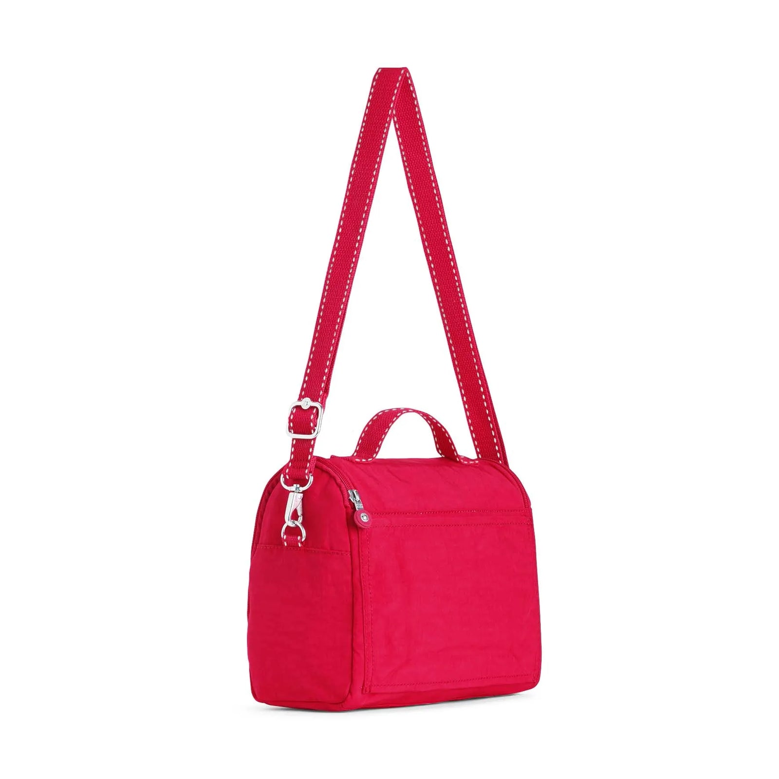Kipling New Kichirou Insulated Lunch Bag True Pink - side view