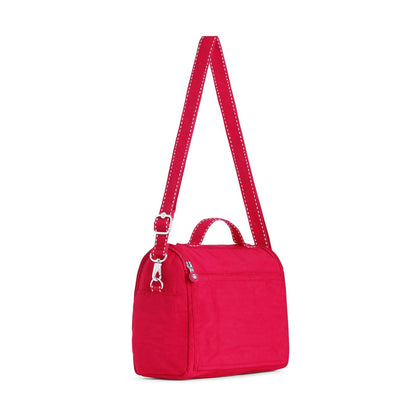 Kipling New Kichirou Insulated Lunch Bag True Pink - side view