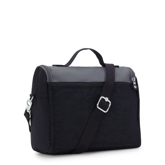 Kipling New Kichirou Insulated Lunch Bag Space Black Block - Large - side view — BambiniJO Jordan