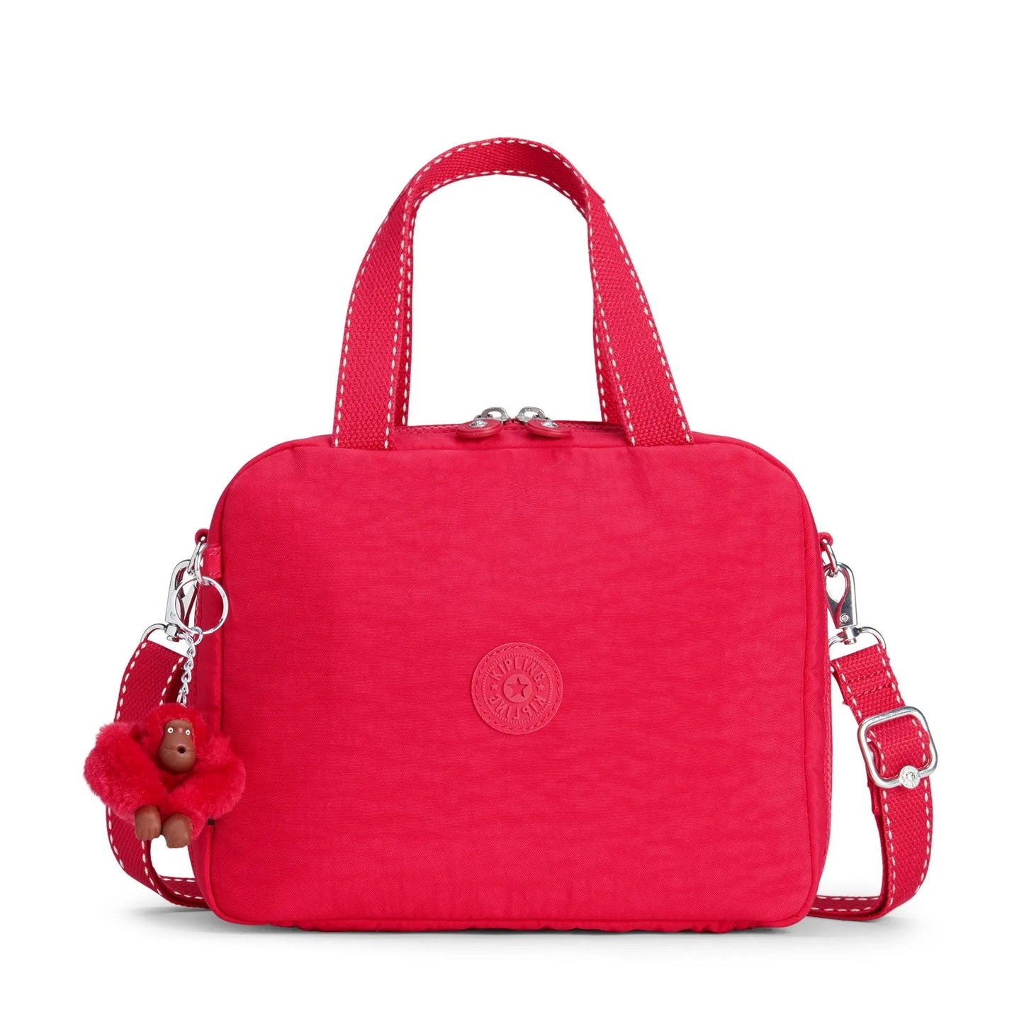 Kipling MIYO Insulated Lunch Bag True Pink - front view