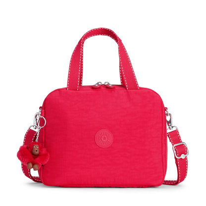 Kipling MIYO Insulated Lunch Bag True Pink - front view