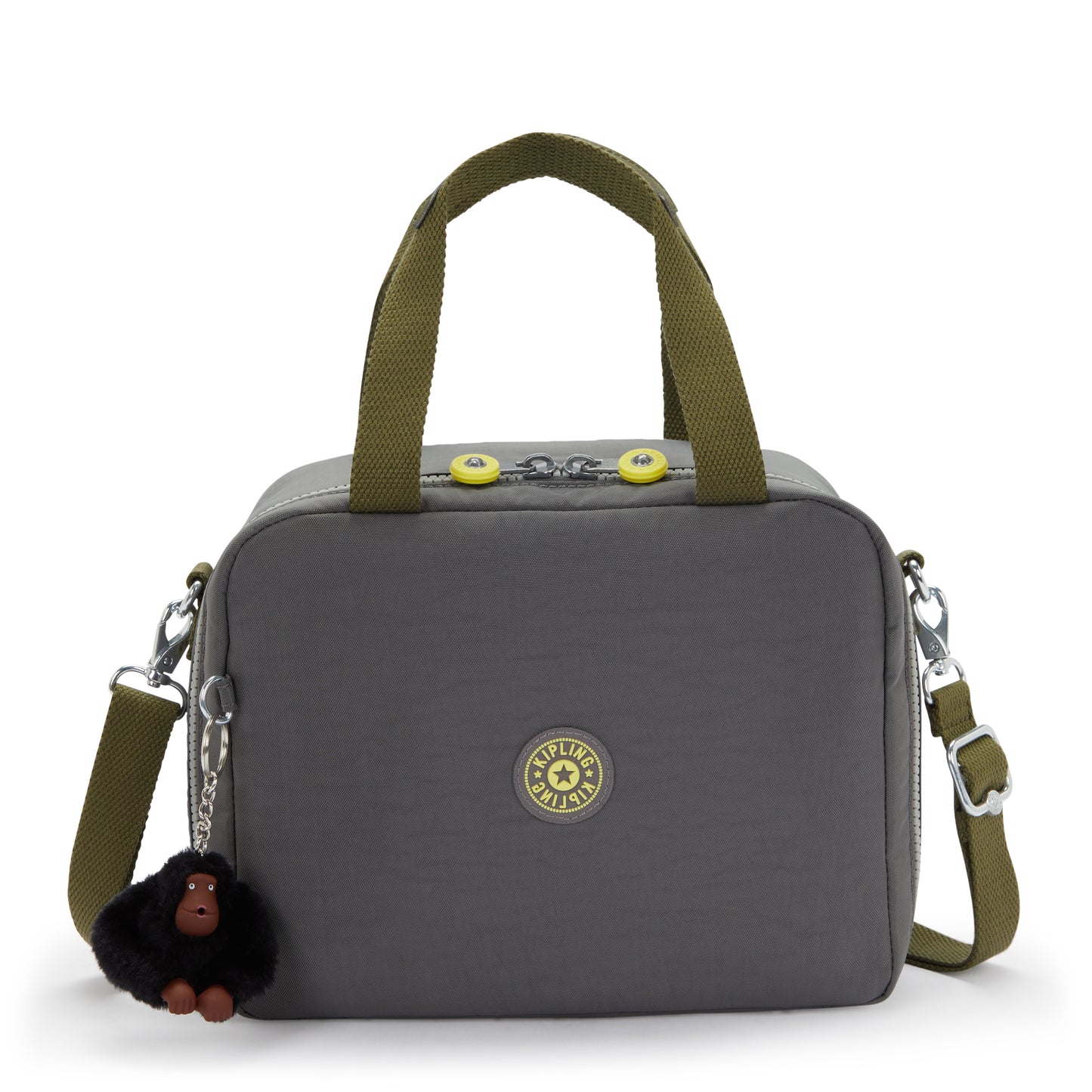 Kipling MIYO Insulated Lunch Bag Back To Grey - front view