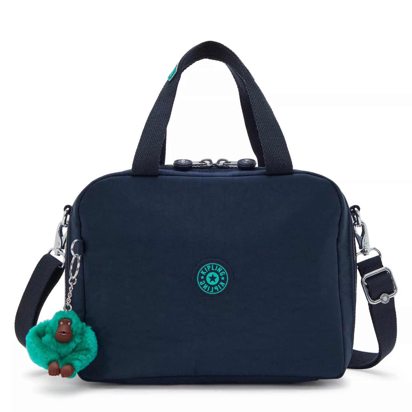 Kipling MIYO Insulated Lunch Bag with Trolley Sleeve - Blue Green Block