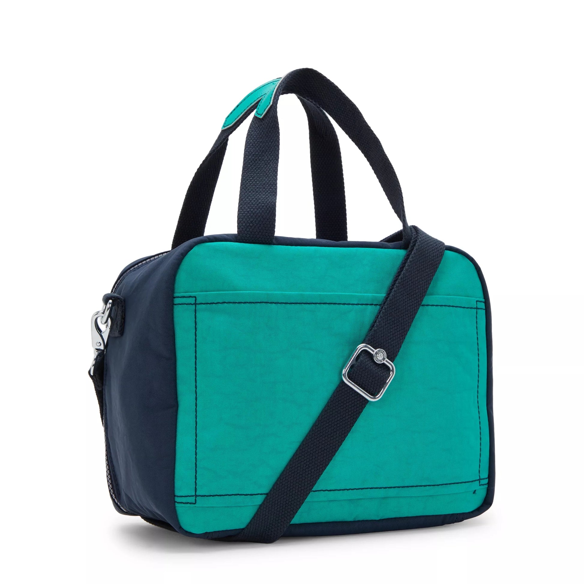 Kipling MIYO Insulated Lunch Bag with Trolley Sleeve - Blue Green Block, side view