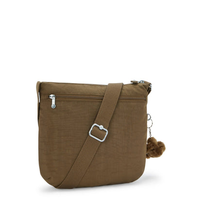 Kipling ARTO Cross-Body Shoulder Bag Smooth Khaki - detail view
