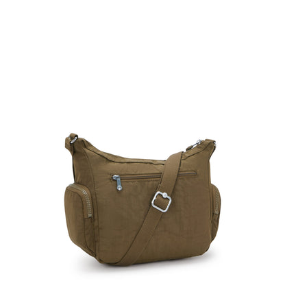Kipling GABBIE Crossbody Bag Smooth Khaki Small - side view