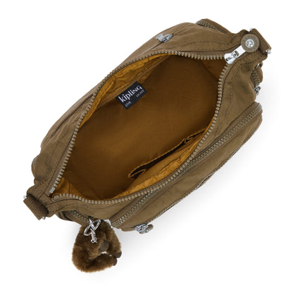 Kipling GABBIE Crossbody Bag Smooth Khaki Small - detail view