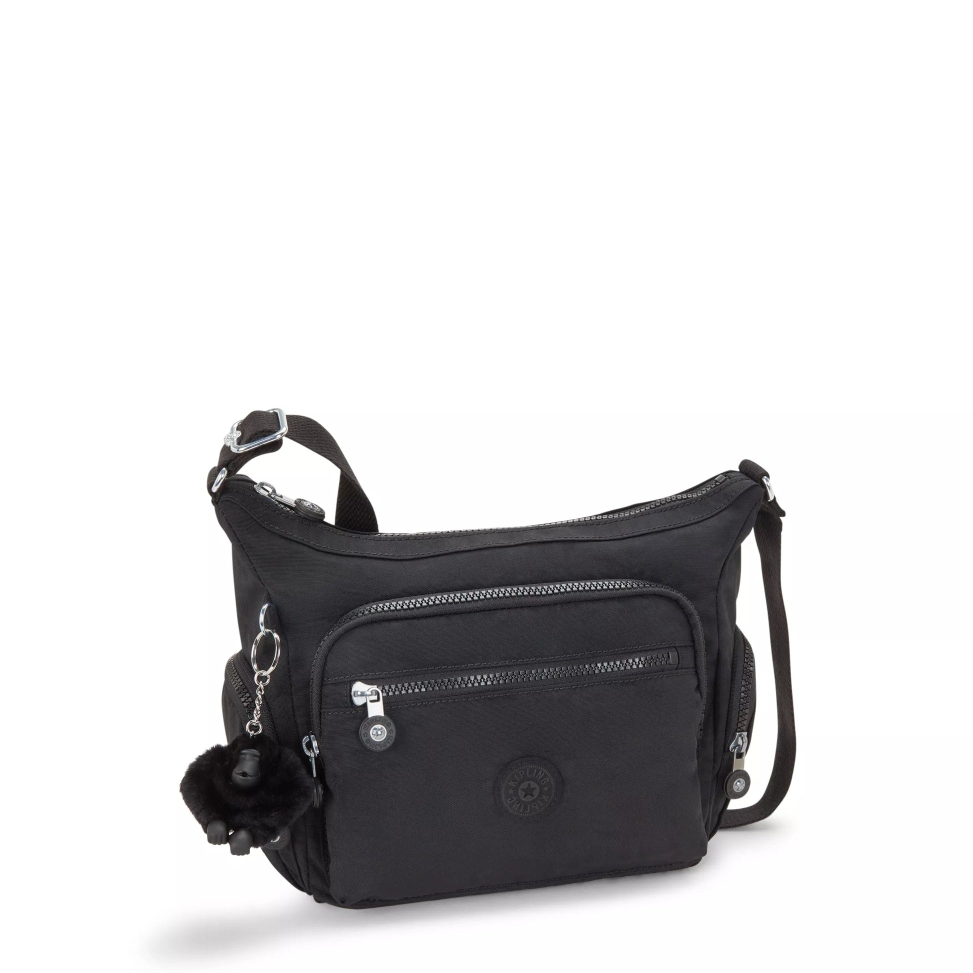 Kipling Gabbie S Crossbody Bag Black Noir - worn view