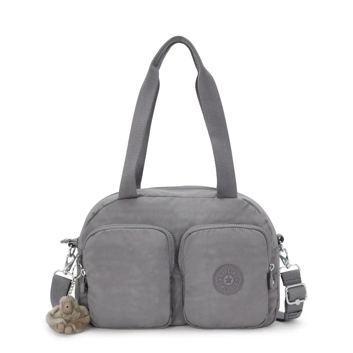 Kipling COOL DEFEA Shoulder Bag Inviting Grey - front view