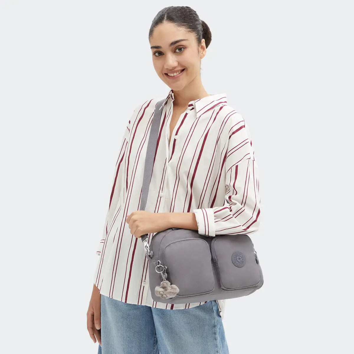 Kipling COOL DEFEA Shoulder Bag Inviting Grey - lifestyle