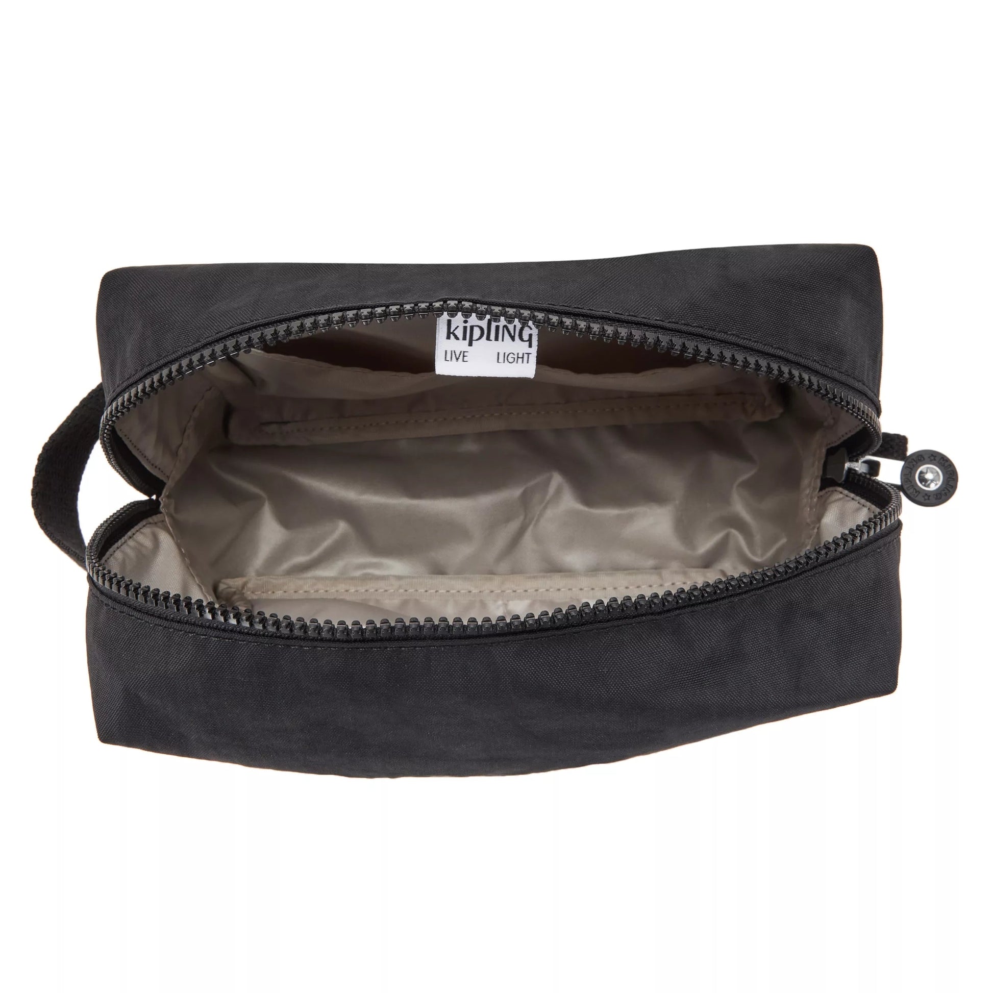 Kipling PARAC Toiletry Bag Black Noir Large - interior view