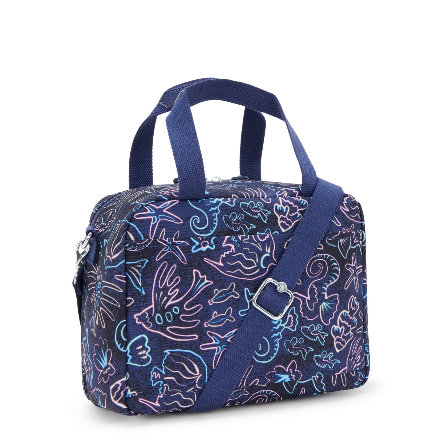 Kipling MIYO Insulated Lunch Bag with Trolley Sleeve - Disco Fish - Medium - side view