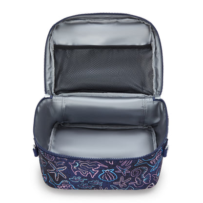 Kipling MIYO Insulated Lunch Bag with Trolley Sleeve - Disco Fish - Medium - detail view