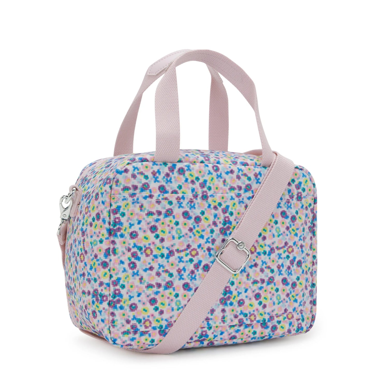 Kipling MIYO Insulated Lunch Bag with Trolley Sleeve Digi Flower Print - side view