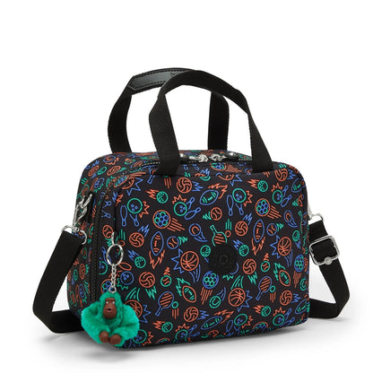 Kipling Miyo Medium Lunchbag Sport Doodle - lifestyle view