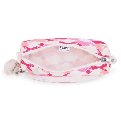 Kipling CUTE Pencil Case Pink Palm Medium - detail view
