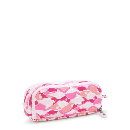 Kipling GITROY Printed Pencil Case Pink Palm Large - interior view