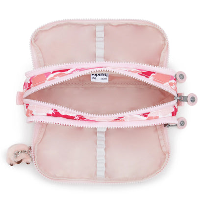 Kipling GITROY Printed Pencil Case Pink Palm Large - detail view