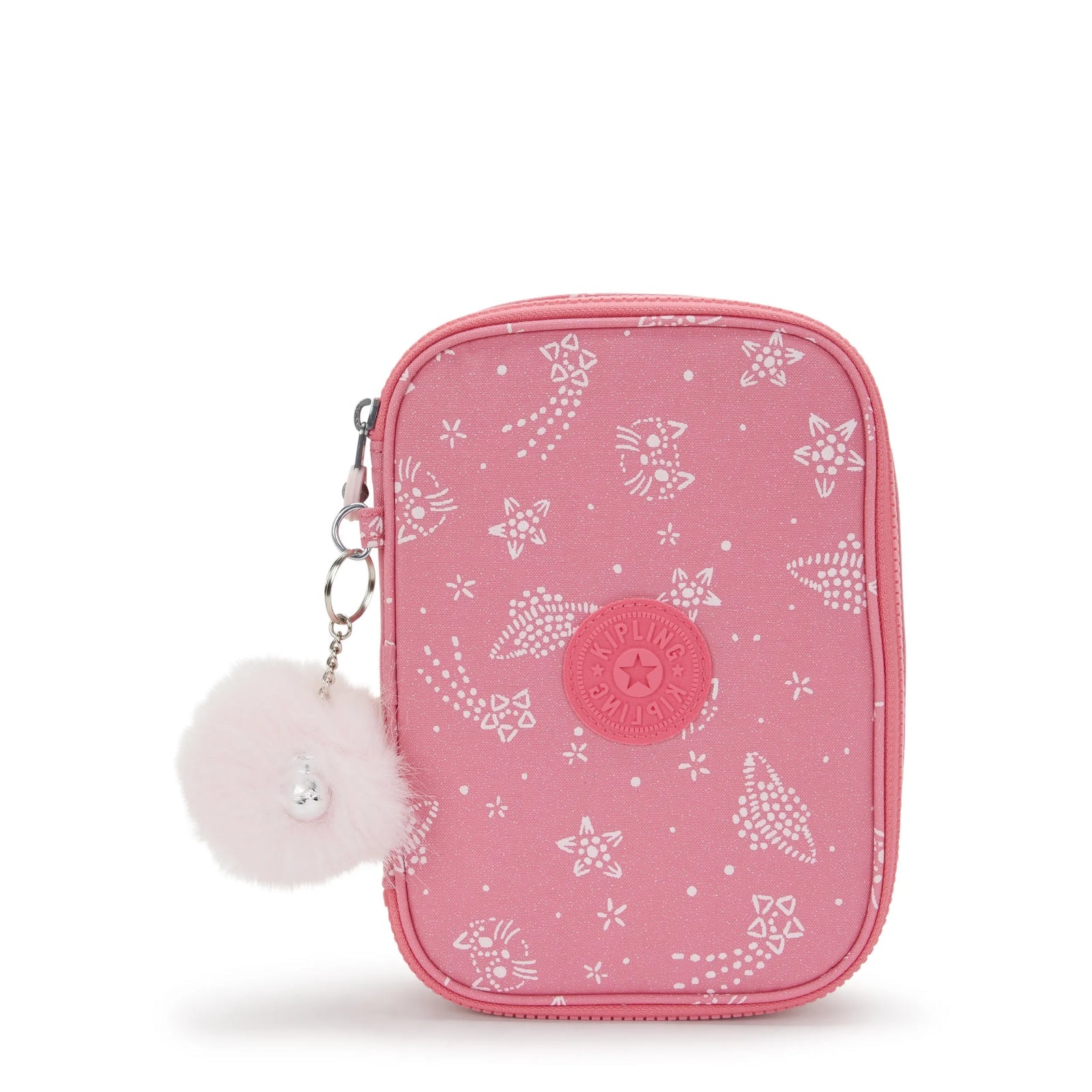 Kipling 100 PENS Pencase Glitter Cats Large