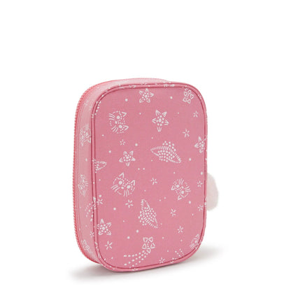Kipling 100 PENS Pencase Glitter Cats Large - detail