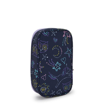 Kipling 50 Pens Pencase Unicorn Star - angle view
