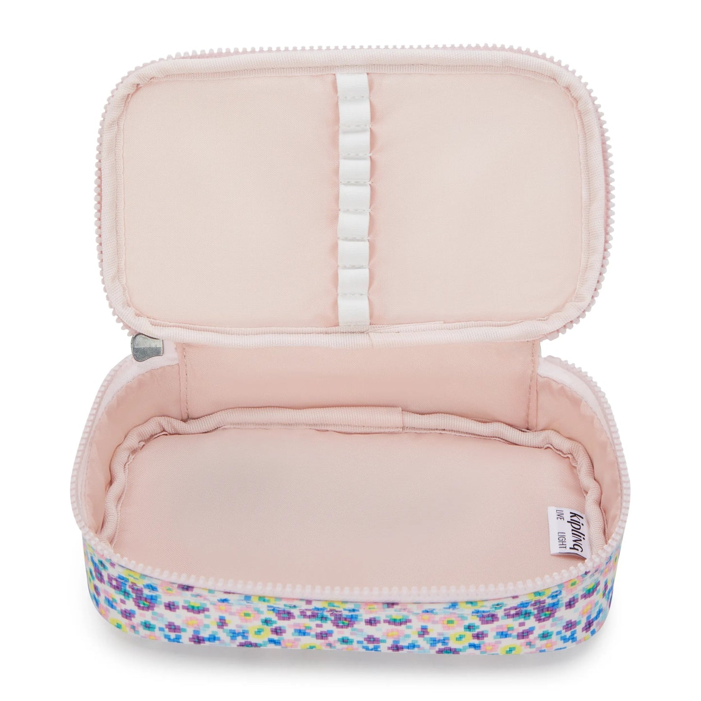 Kipling 50 PENS Digi Flower Print pencase - detail view