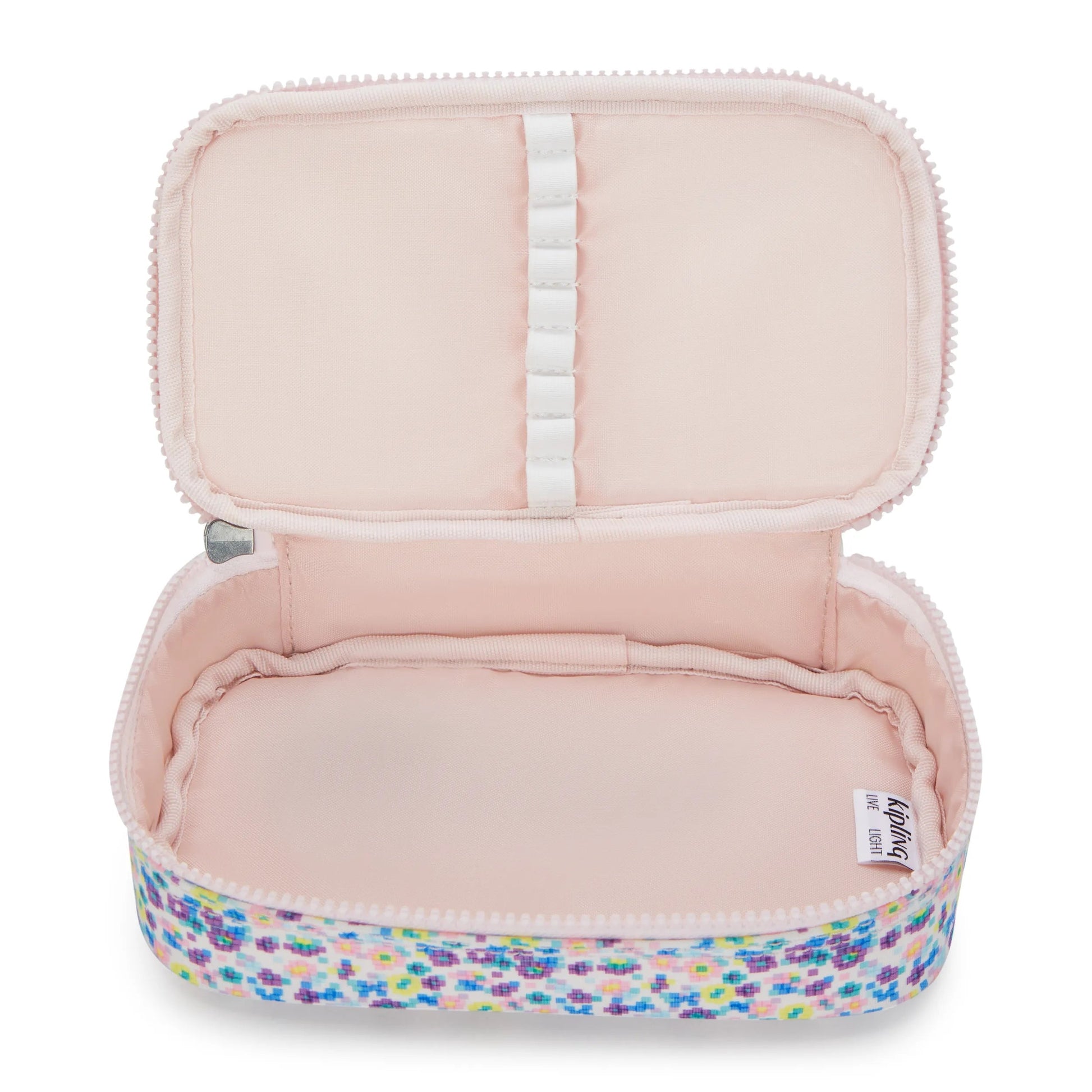 Kipling 50 PENS Digi Flower Print pencase - detail view