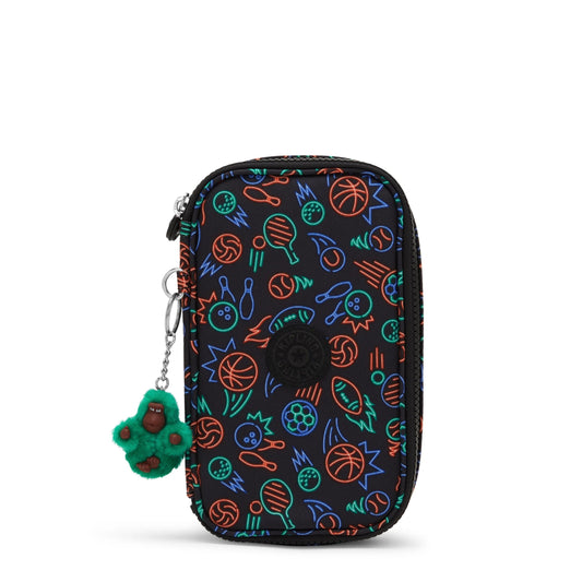 Kipling 50 Pens Medium Pencase Sport Doodle - front — BambiniJO Jordan