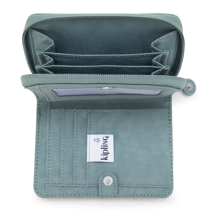 Kipling Money Love Wallet Relaxed Grey - detail view