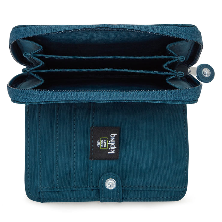 Kipling Money Love Wallet Cosmic Emerald - interior view