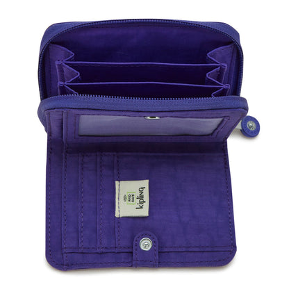 Kipling Money Love Wallet Lavender Night - Medium, side view