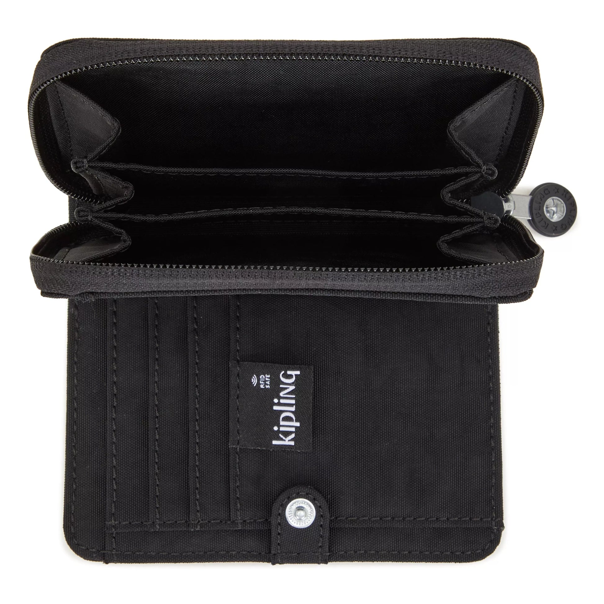 Kipling Money Love Wallet Black Noir - detail view