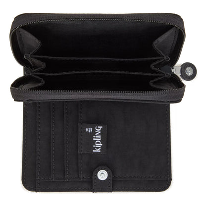 Kipling Money Love Wallet Black Noir - detail view