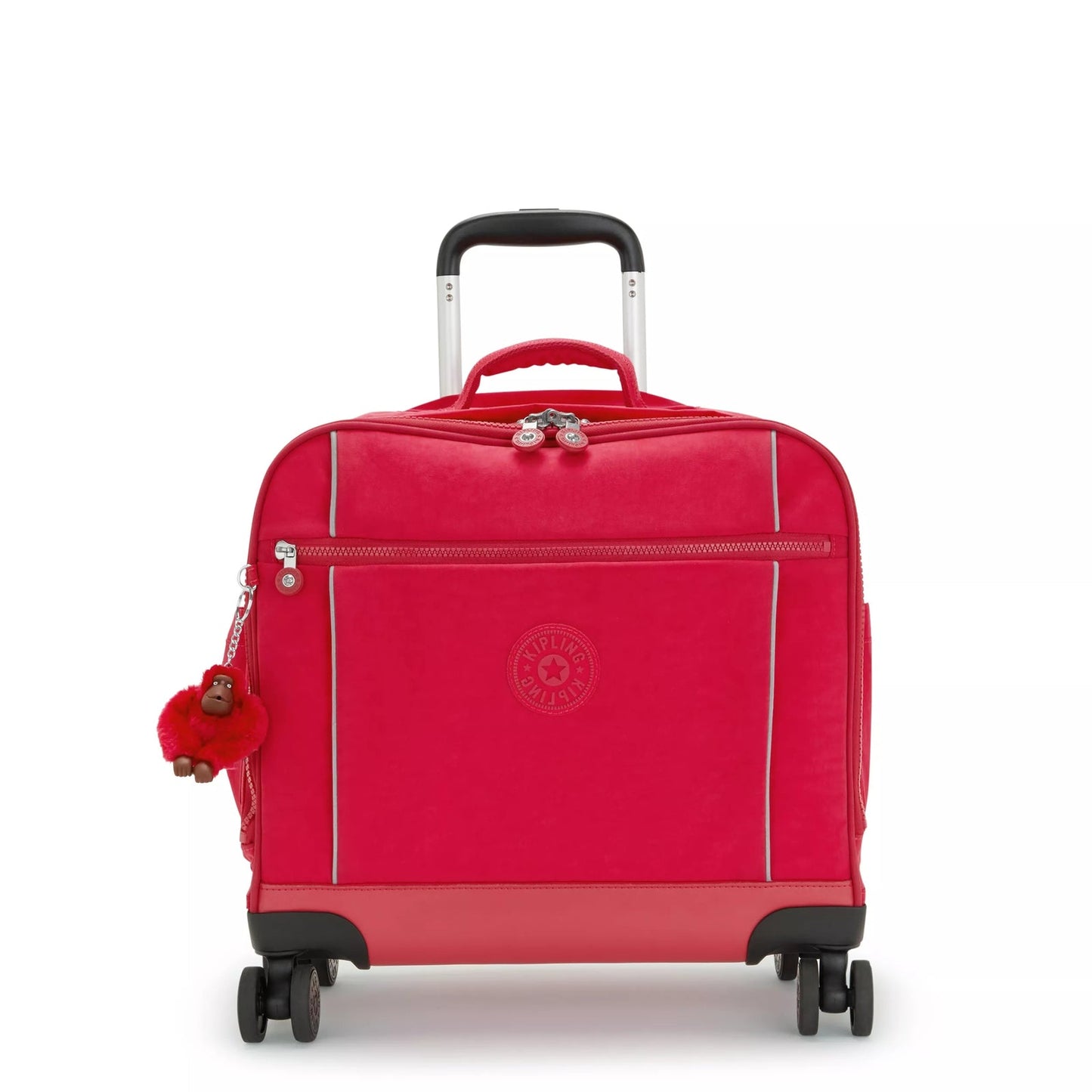 Kipling NEW STORIA Kids' 4-Wheeled School Bag True Pink Large - front view