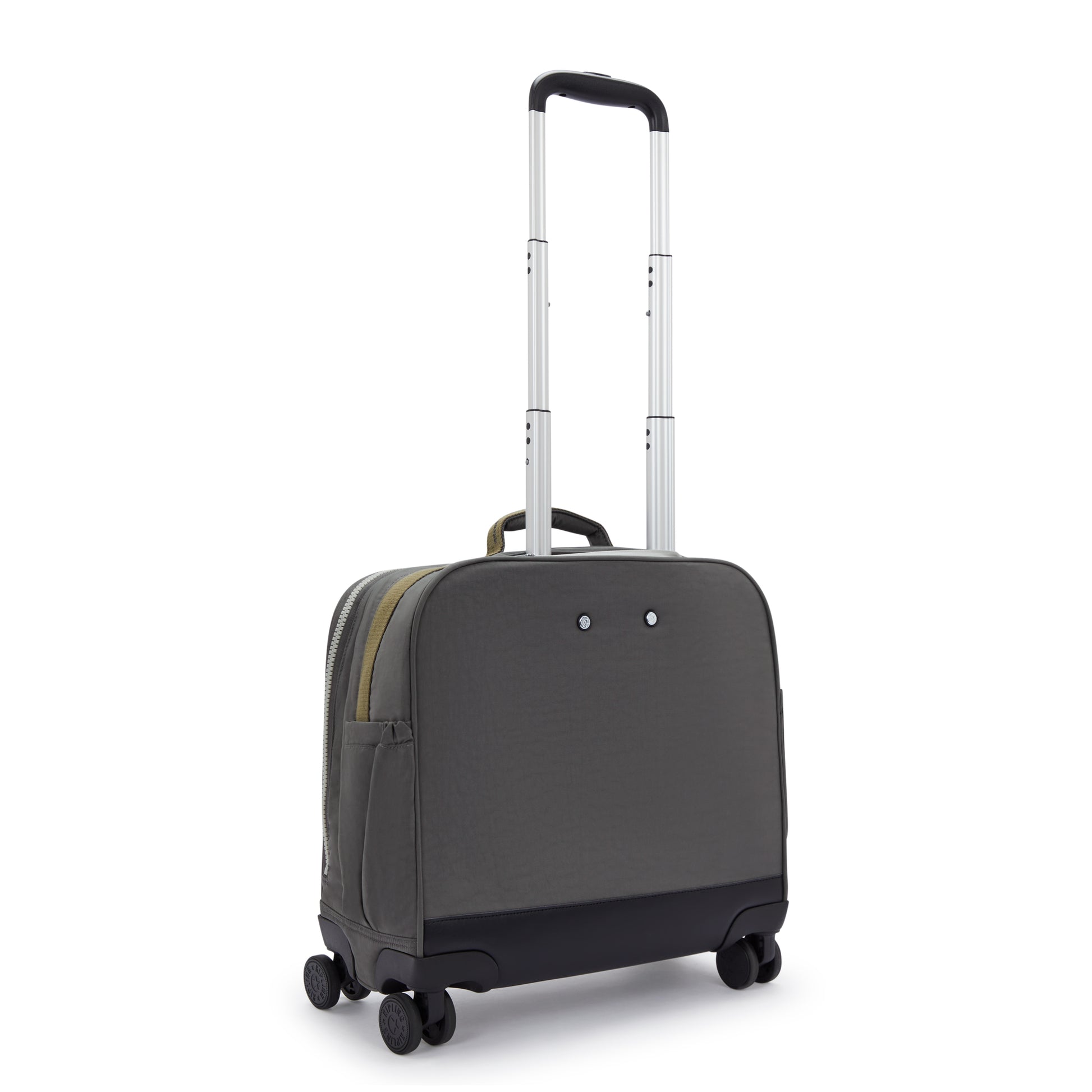Kipling New Storia Kids' 4-Wheeled School Trolley Bag - Back to Grey - side view