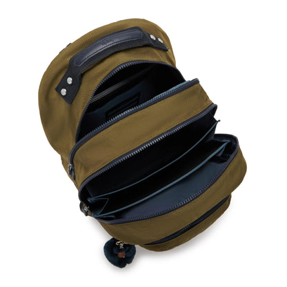 Kipling Class Room Backpack Treasure Green - detail view