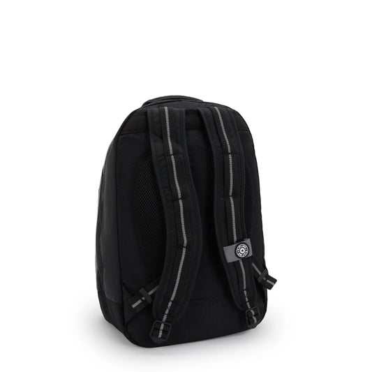 Kipling Class Room Backpack Space Black Block - back view — BambiniJO Jordan