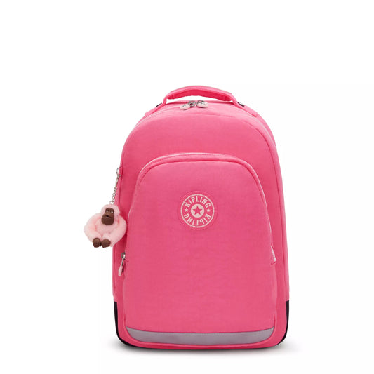 Kipling Class Room Backpack Happy Pink Combo - front view
