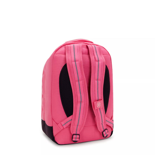 Kipling Class Room Backpack Happy Pink Combo - side view — BambiniJO Jordan