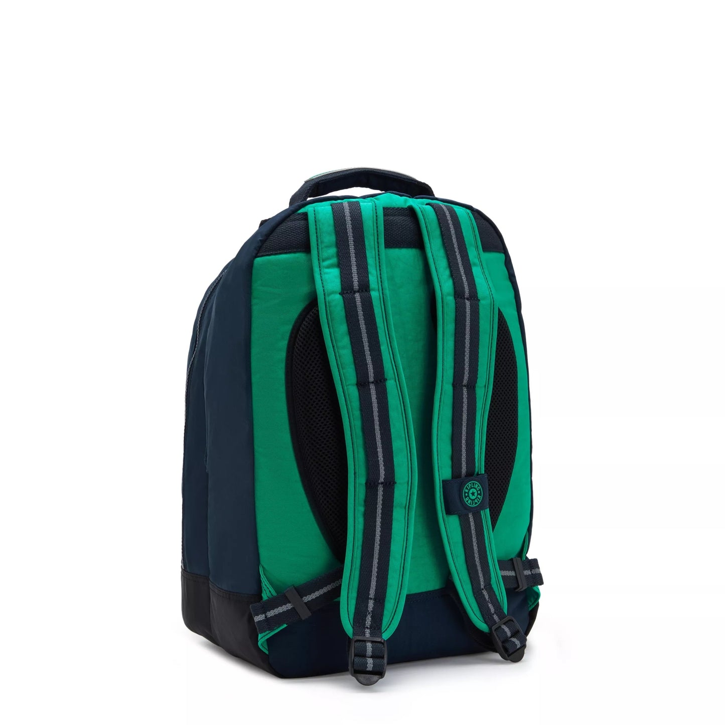 Kipling Class Room Backpack Blue Green Block - side view