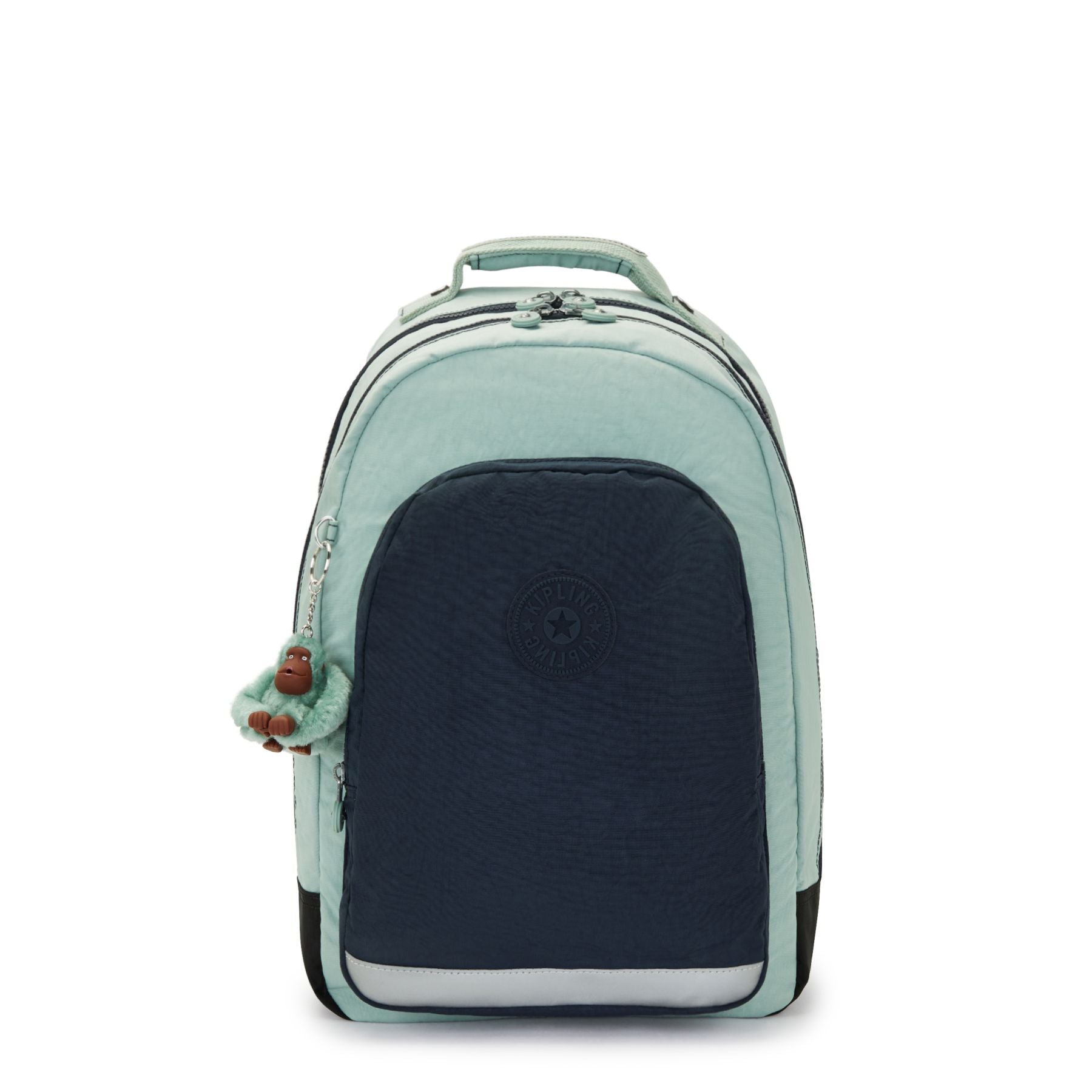 Class Room Backpack w Laptop Protection Sea Green Block Class Room Backpack w Laptop Protection Sea Green Block