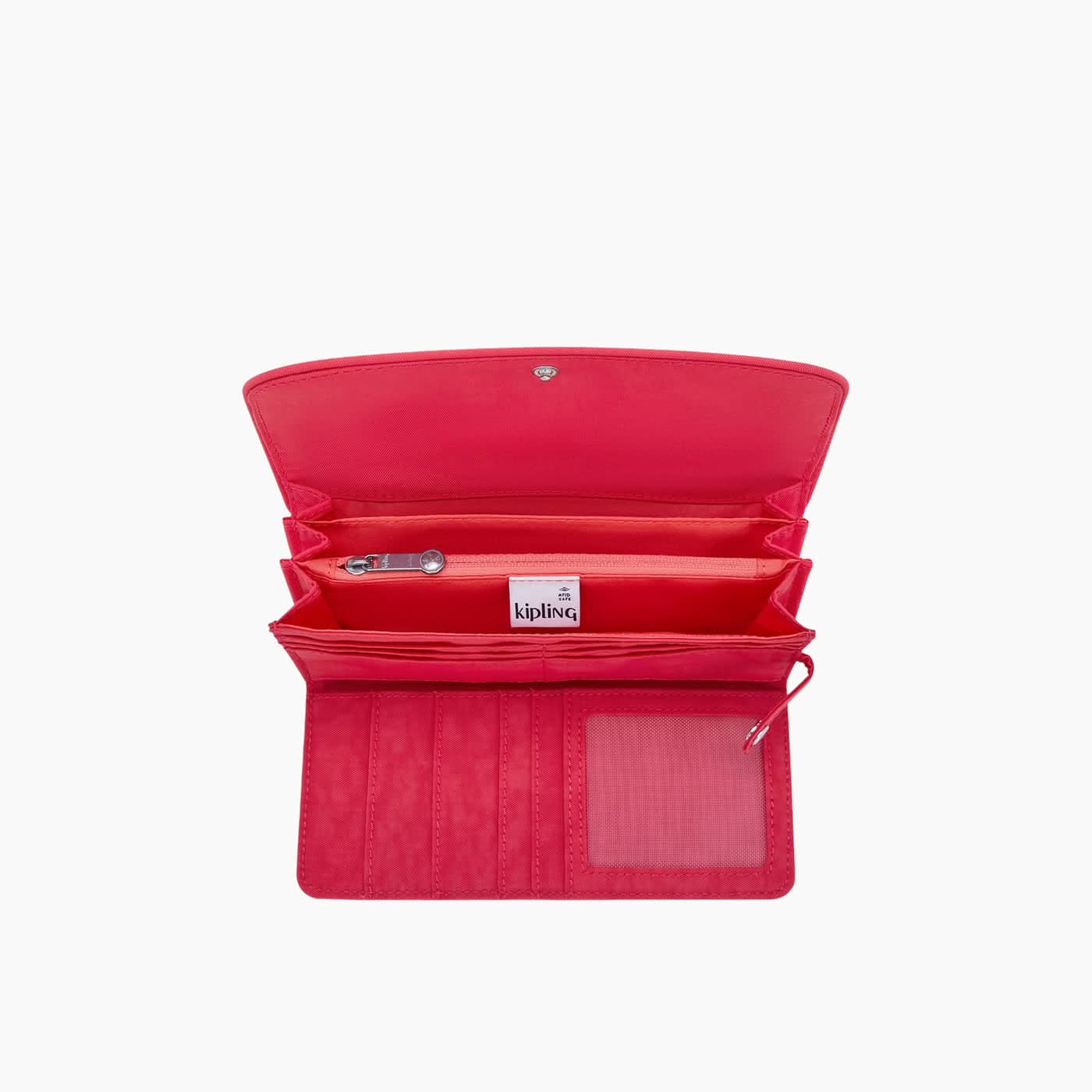 Kipling Money Land Snap Wallet Resort Pink - interior view