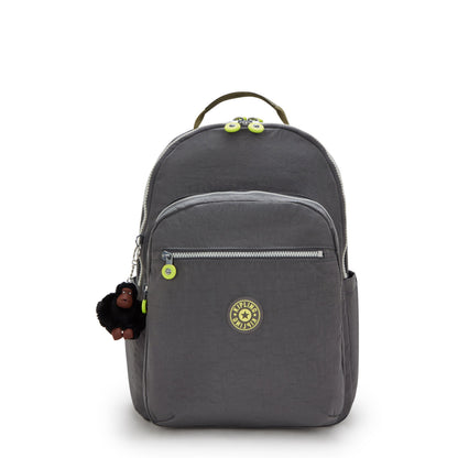 Kipling SEOUL LAP Laptop Backpack Back to Grey